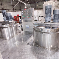 Ligne de production de savon liquide et de détergent à haute efficacité pour produits chimiques et alimentaires, avec moteur homogénéisateur et remplisseuse