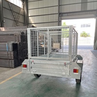 Remorque agricole en acier 6x4' pour tracteur, capacité de charge 750 kg, galvanisée à chaud, sur mesure, OEM, usage industriel