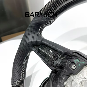 Volant sport personnalisé en cuir véritable et fibre de carbone forgée, adapté aux nouveaux modèles <span class=keywords><strong>Audi</strong></span> <span class=keywords><strong>Q</strong></span> Series Q2 Q3 Q5 Q7 Q8 A6 - Product Image 5