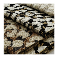 Tissu Jacquard Léopard de Luxe en Fil Teint, Respirant, Résistant aux Déchirures, pour Revêtement de Canapé, Grammage Lourd