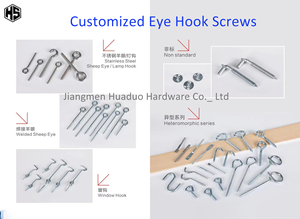 Tornillo autorroscante de acero inoxidable 304 316 con ojo, tornillo de gancho con anillo, tornillo de ojo abierto de metal, tornillos de ojo de oveja, paquete OEM - Product Image 2
