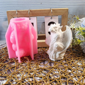 Moldes de fundición de resina hechos a mano para adornos decorativos DIY estilo Ins moldes de estatua de demonio de silicona W0425 - Product Image 1