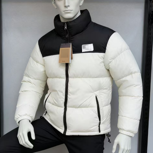 Veste pour <span class=keywords><strong>homme</strong></span> The Jacket For North City OEM ODM, chemise <span class=keywords><strong>matelassée</strong></span> décontractée lavée avec poches poitrine, <span class=keywords><strong>surchemise</strong></span> rembourrée chaude pour l'hiver, surface lisse - Product Image 4