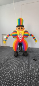 ของตกแต่งงานรื่นเริงแบบเป่าลม ตัวตลกเซอร์คัสพร้อมไฟ LED ในตัว สำหรับงานปาร์ตี้ธีมฮาโลวีนและงานรื่นเริง - Product Image 5