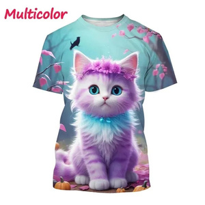 Nuovo per 3D stampato simpatico animale t-shirt grafica per gli uomini delle donne traspirante 100% poliestere <span class=keywords><strong>O</strong></span> collo manica corta top Casual - Product Image 2