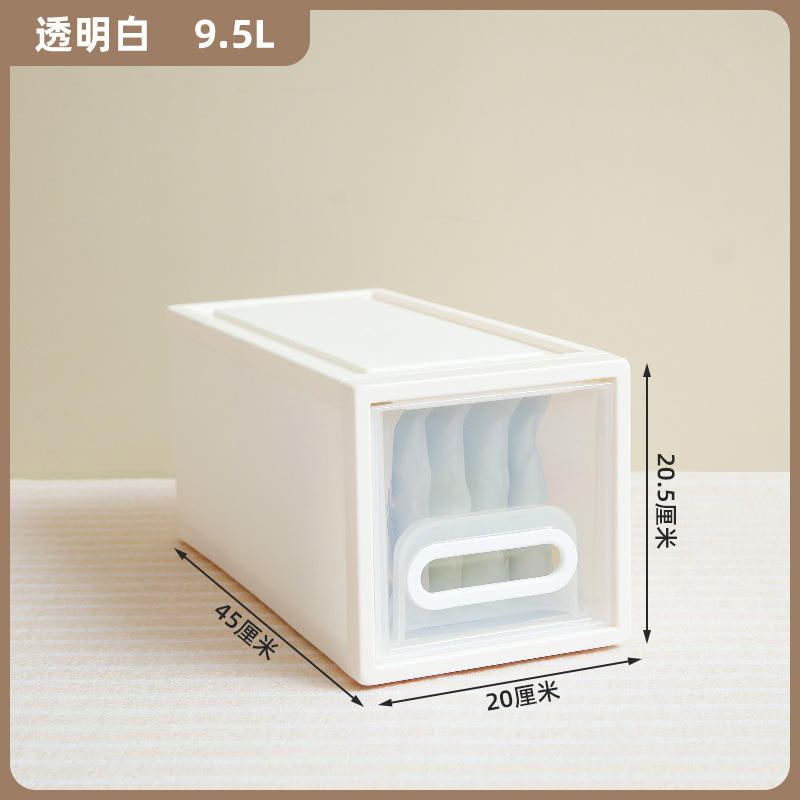 G-5201 Gabinete con cajón para bloques de 15 litros, blanco translúcido