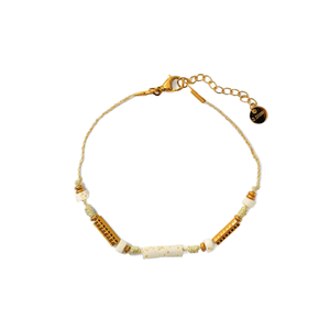 Bohemian Style Gold Plated <b>Beaded</b> <b>Bracelets</b> or Bangles Geometric Shape-Made From Zinc Alloy - Product Image 2