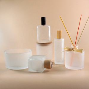 Langxu 18 oz ठंस्टेड सफेद मैट प्रभाव चौड़ा मुंह 3 डेक बड़े मोमबत्ती जार लक्जरी अनुकूलित सेवा थोक - Product Image 2