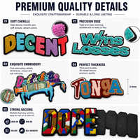 Écussons thermocollants 3D brodés tissés pour vêtements - Badges personnalisés avec logo (en feutre) Vente en gros