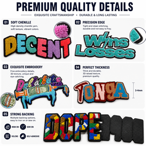 <span class=keywords><strong>Toppe</strong></span> Ricamate 3D Termoadesive Tessute per Abbigliamento - Distintivi Personalizzati con Logo (Tessuto in Feltro) Ingrosso - Product Image 2