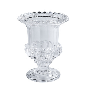 Vasi di fiori in vetro oro ambrato in stile classico urna romana, Mini <span class=keywords><strong>piedistallo</strong></span> vaso centrotavola di cristallo porta fiori - Product Image 3