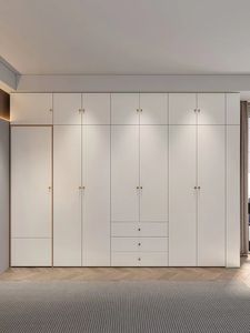 <span class=keywords><strong>Armadio</strong></span> in Legno su Misura ZD con Maniglie in Metallo Design Moderno Organizzatore per Vestiti Cabina <span class=keywords><strong>Armadio</strong></span> - Product Image 3