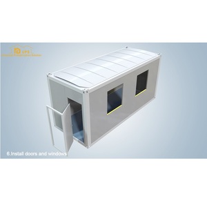 Nuevo diseño inmobiliario Construcción rápida Bungalow prefabricado Casas de contenedores Casa de contenedores en <span class=keywords><strong>Dubai</strong></span> - Product Image 5