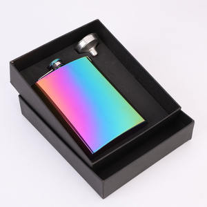 ขวดเหล้าสแตนเลสเคลือบไฟฟ้า LMK185 ขนาด 8 ออนซ์ พร้อมกรวยใส่เหล้า ชุดขวดพกพาสำหรับวิสกี้ ขายส่ง - Product Image 4