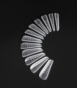 120 pièces de formes à ongles doubles en PP transparent, motif peau, logo personnalisé, pour extension de polygel, embouts en plastique - Product Image 1