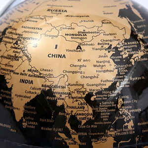 Mappamondo in Metallo e PVC per Decorazione Casa e Ufficio e Insegnamento Educativo Strumento Geografico in Plastica Resistente - Product Image 5