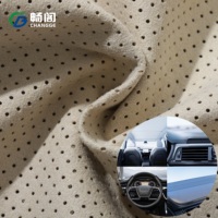 Lieferung von 0,7mm Gestricktem Polyester-Mikrofaser-Wildleder-Stoff mit Hoher Zugfestigkeit für Sofa-Dekoration und Auto-Innenausstattung