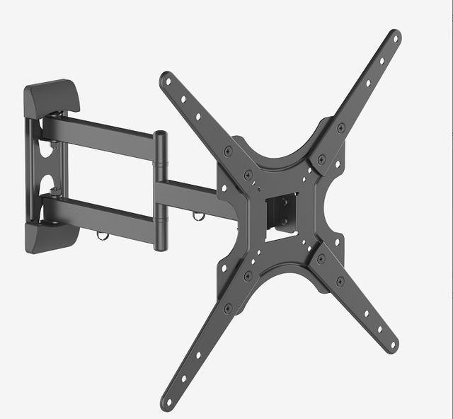 Custom Universal Full-Motion TV Wall Mount Steel Monitor Arm for 32-55 Inch Screens Max Vesa 400x400 35kg Capacity Tilt & Swivel