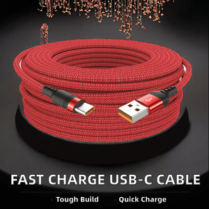 Câble USB Type-C tressé en nylon/PVC avec charge rapide 3A pour iPhone, montre intelligente, écouteurs - Compatible avec les appareils <span class=keywords><strong>IOS</strong></span> et Android - Product Image 4