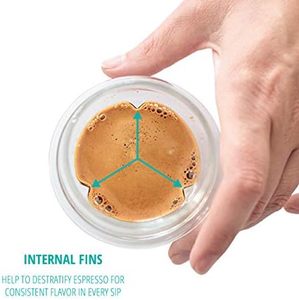 Tazze da <span class=keywords><strong>Espresso</strong></span> in Vetro <span class=keywords><strong>a</strong></span> <span class=keywords><strong>Doppia</strong></span> <span class=keywords><strong>Parete</strong></span> Fatte <span class=keywords><strong>a</strong></span> Mano, Design Moderno, Grande Capacità, Adatte <span class=keywords><strong>a</strong></span> Microonde e Lavastoviglie, per un Caffè dal Gusto Migliore - Product Image 3