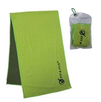 Serviette de sport rafraîchissante en microfibre de polyester, serviettes de sport rafraîchissantes avec logo personnalisé