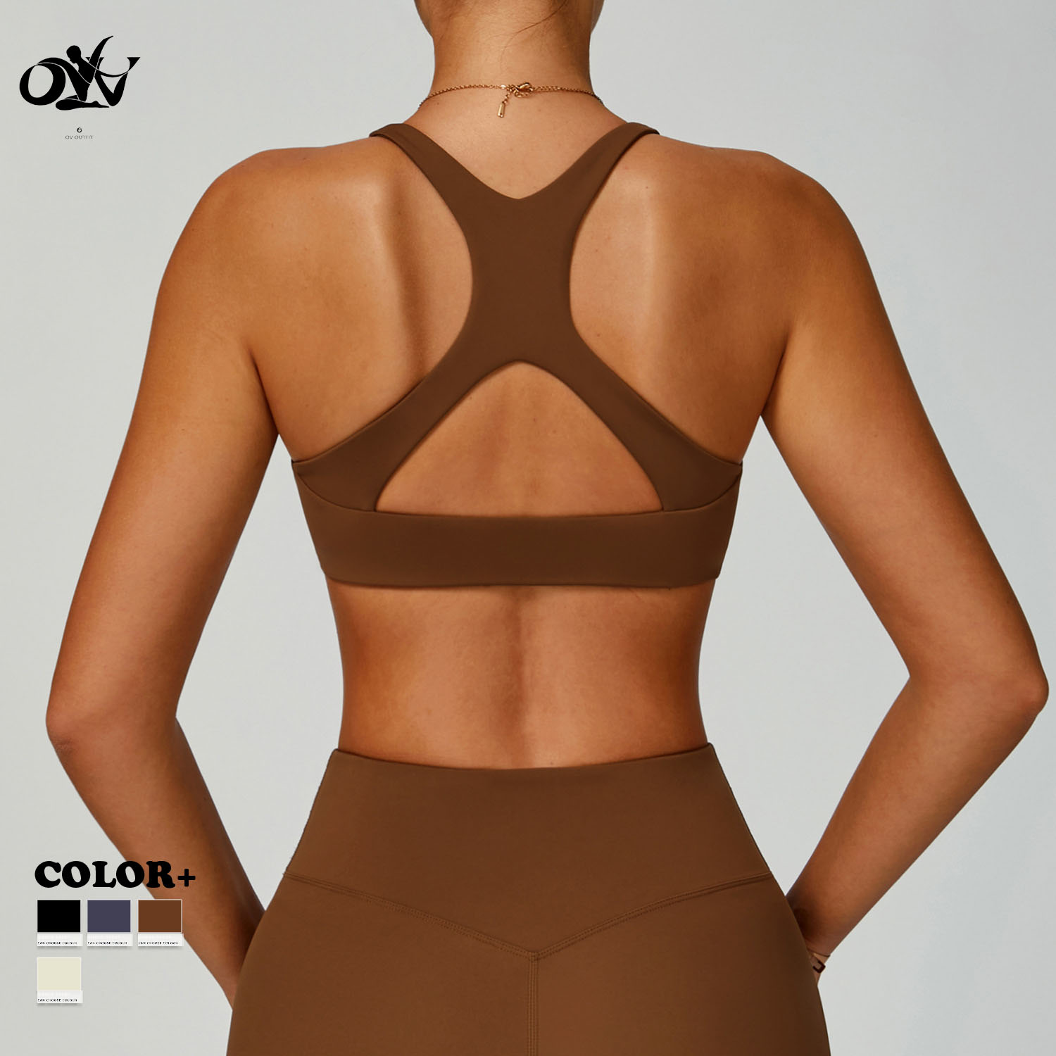 Eco-friendly Quick-drying Tight Yoga Bra for Women Hollow-out Beautiful Back Yoga tank Top High Strength comfort Gym Sports Bra