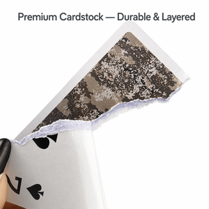 Cartes à Jouer Personnalisées Écologiques à Motif Camouflage – Durables pour <span class=keywords><strong>le</strong></span> Tarot et l'Usage Familial - Product Image 5