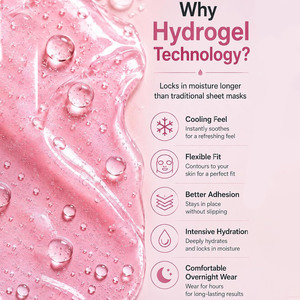 Mascarilla Facial de Hidrogel de Colágeno Bio con Ácido Hialurónico, Galactomyces y Niacinamida - Product Image 5