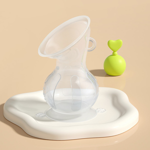 Tire-lait en silicone portable avec base à ventouse anti-déversement <span class=keywords><strong>pour</strong></span> les nouvelles mamans pendant l'allaitement Collecteur de lait manuel - Product Image 3