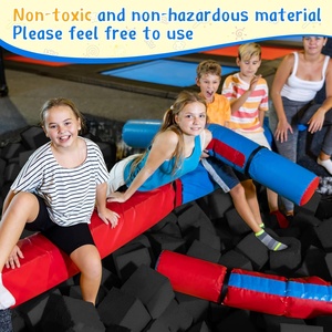 Bloques <span class=keywords><strong>de</strong></span> Espuma WOXIN para Fosas <span class=keywords><strong>de</strong></span> Salto, Bloques <span class=keywords><strong>de</strong></span> Acolchado para Trampolín, Gimnasia, Parkour, Pistas <span class=keywords><strong>de</strong></span> Trampolín, Arenas <span class=keywords><strong>de</strong></span> BMX, Color Gris Carbón - Product Image 2