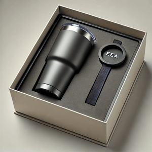 Cajas Personalizadas Coffee Travel Mug Package Biodegradable Lid and Base Water Thermos Bottle Paper Box with Eva Insert - Product Image 5