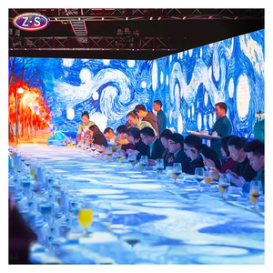 Tùy chỉnh tương tác 3D laser chiếu cho nhà hàng quảng cáo Holographic chiếu tường trong nhà ăn uống - Product Image 1