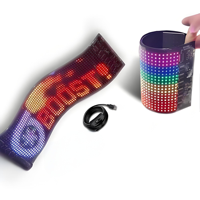 Écran LED pour voiture Devil Eye, application personnalisée, mots, animations, images, affichage LED flexible sur le pare-brise, programmable pour camion