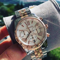Montre à quartz de luxe pour femme MKOriginals 2026, la plus vendue, multifonctionnelle, en acier inoxydable, or rose, style pièce de monnaie 20 mm