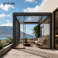 Pergola de jardin extérieure en aluminium à toit à lames orientables, sur mesure pour les détaillants d'extérieur, pergola imperméable pour cour, offrant une protection solaire