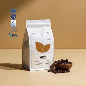 Sacs en plastique recyclables personnalisés Doypack thé café pour l'emballage de sacs à fermeture éclair mate en feuille d'aluminium pochettes anti-odeur - Product Image 5