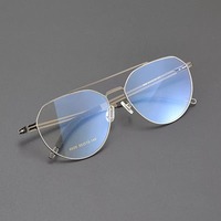 Gafas Ópticas Plegables de Titanio con Diseño de Doble Viga y Logotipo Personalizado Unisex de Fábrica de Gafas de Shenzhen, Gafas de Lectura con Forma de Diamante