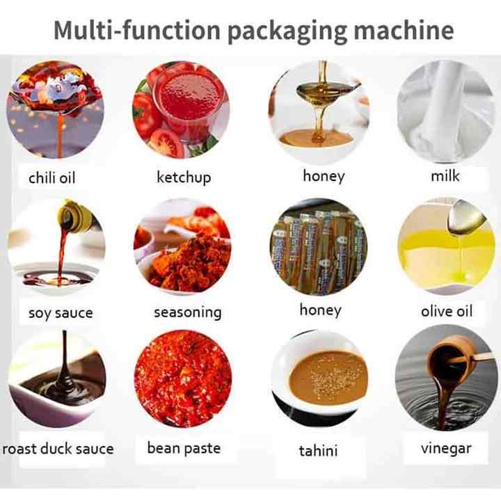 Fully Automatic Multifunctional Packaging Machine for Small Bags Shampoo Chili Sauce Ketchup Honey Factory Price Paper Film Foil