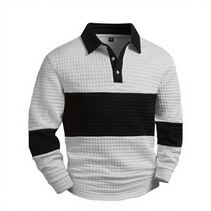 สินค้ามาใหม่ คุณภาพดีที่สุด รับผลิตเสื้อแบรนด์ของคุณเอง เสื้อถักแบบไม่เป็นขุย สำหรับผู้ชาย แขนยาว นุ่ม สวมใส่สบาย - Product Image 2