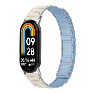 Proveedor de confianza Correa magnética para Mi Band 10 9 8 <span class=keywords><strong>Pulsera</strong></span> inteligente de silicona bicolor <span class=keywords><strong>Pulsera</strong></span> Muñequera Band8 Band9 Accesorios - Product Image 6