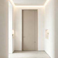 Porte simple en bois composite moderne sur mesure, disponible en plusieurs couleurs, avec surface finie, pour salon, hôtel et chambre à coucher