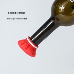 Creative Silicone <b>Wine</b> Bottle Stopper, Leak-Proof, Reusable Freshness Preserver for Home, Bar, Kitchen, Parties, Bulk Wholesale - Product Image 4