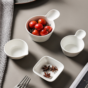 Assiette en céramique blanche simple pour assaisonner la sauce <span class=keywords><strong>vinaigre</strong></span> Hot Pot Dip Party Occasions et Snack Servir - Product Image 6