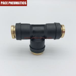 איחוד טי מרוכבים נקודה לדחוף באבזרים 1/4 "3/8" 1/2 "5/8" OD - Product Image 2