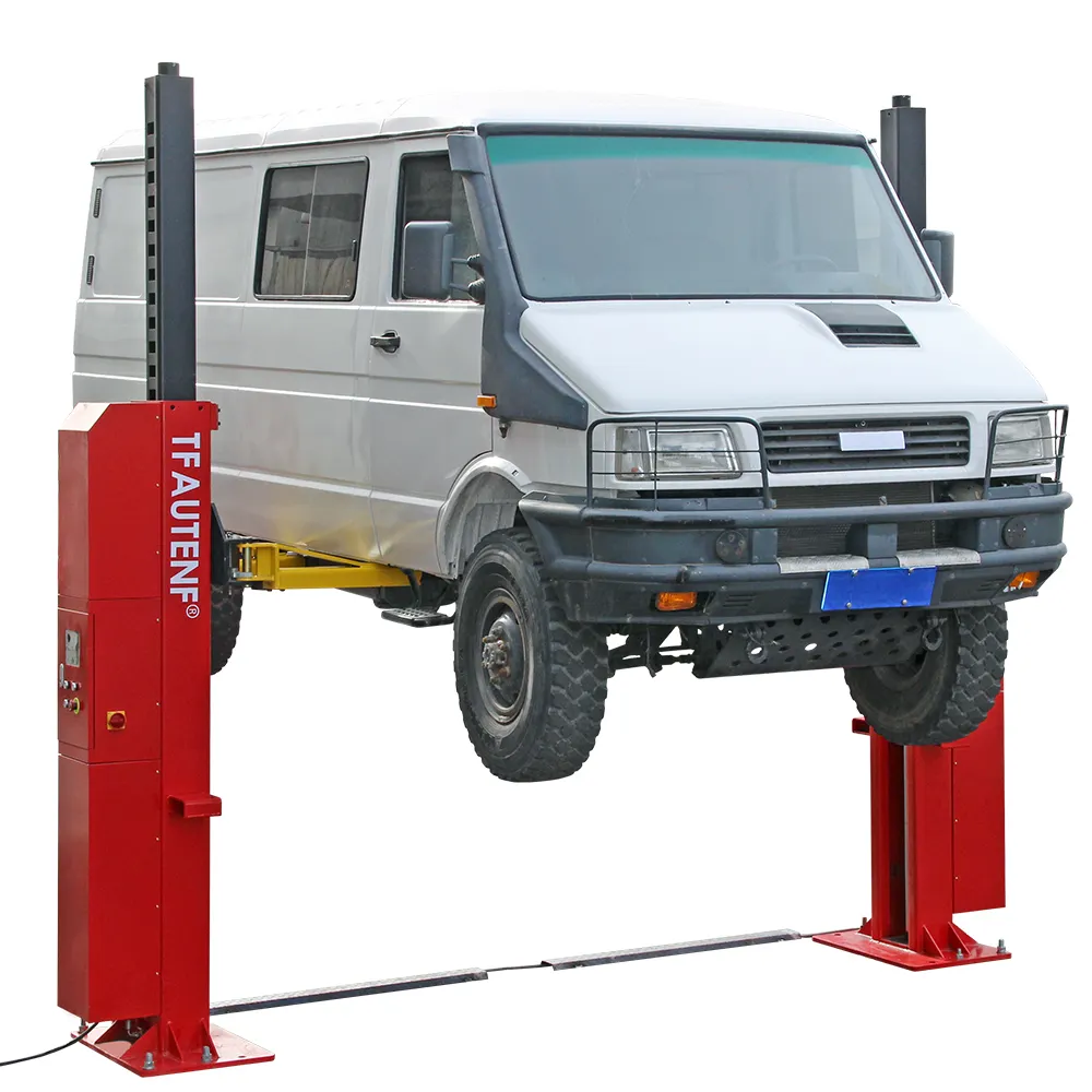 Lift garasi pick up mobil 10 ton, lift truk dua kolom pengangkat mobil 2 post (22000lb)