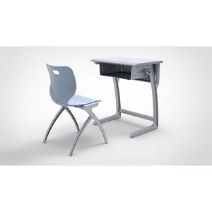 Bureau et chaise d'étudiant en alliage d'aluminium de type voile, pour l'école, avec fonction de démontage - Product Image 4