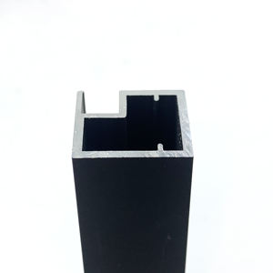 Profil en aluminium anodisé noir pour armoire de cuisine, poignée en G personnalisée sur le marché indien - Product Image 4