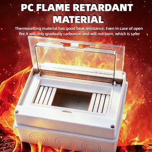 <span class=keywords><strong>Caja</strong></span> de Distribución Eléctrica HT Serie 3 Vías IP65 de Plástico ABS/PC para Montaje en Panel <span class=keywords><strong>Exterior</strong></span> Impermeable - Product Image 5