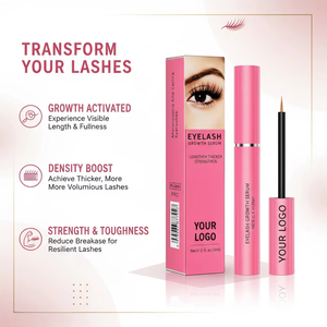 Serum Bulu Mata Vegan Berkualitas Tinggi Bebas Minyak untuk Pertumbuhan Bulu Mata, Menebalkan, Menggelapkan, Pelembab Herbal Alami, Serum Pertumbuhan Bulu Mata - Product Image 2