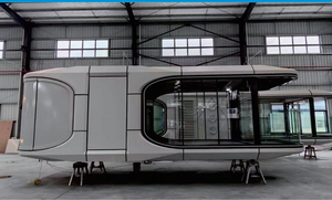 Estrutura de aço luxo <span class=keywords><strong>Capsule</strong></span> Apple Cabin seguro impermeável para acampamento ao ar livre Quarto em Villas ou hotéis também para lojas - Product Image 2